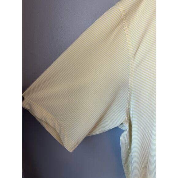 Turtleson Men’s Golf Polo Yellow Striped Size XL - Picture 5 of 9